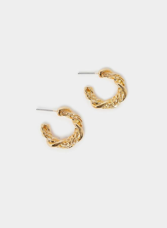 ستايلي أقراط حلقية ملتوية - Image 2